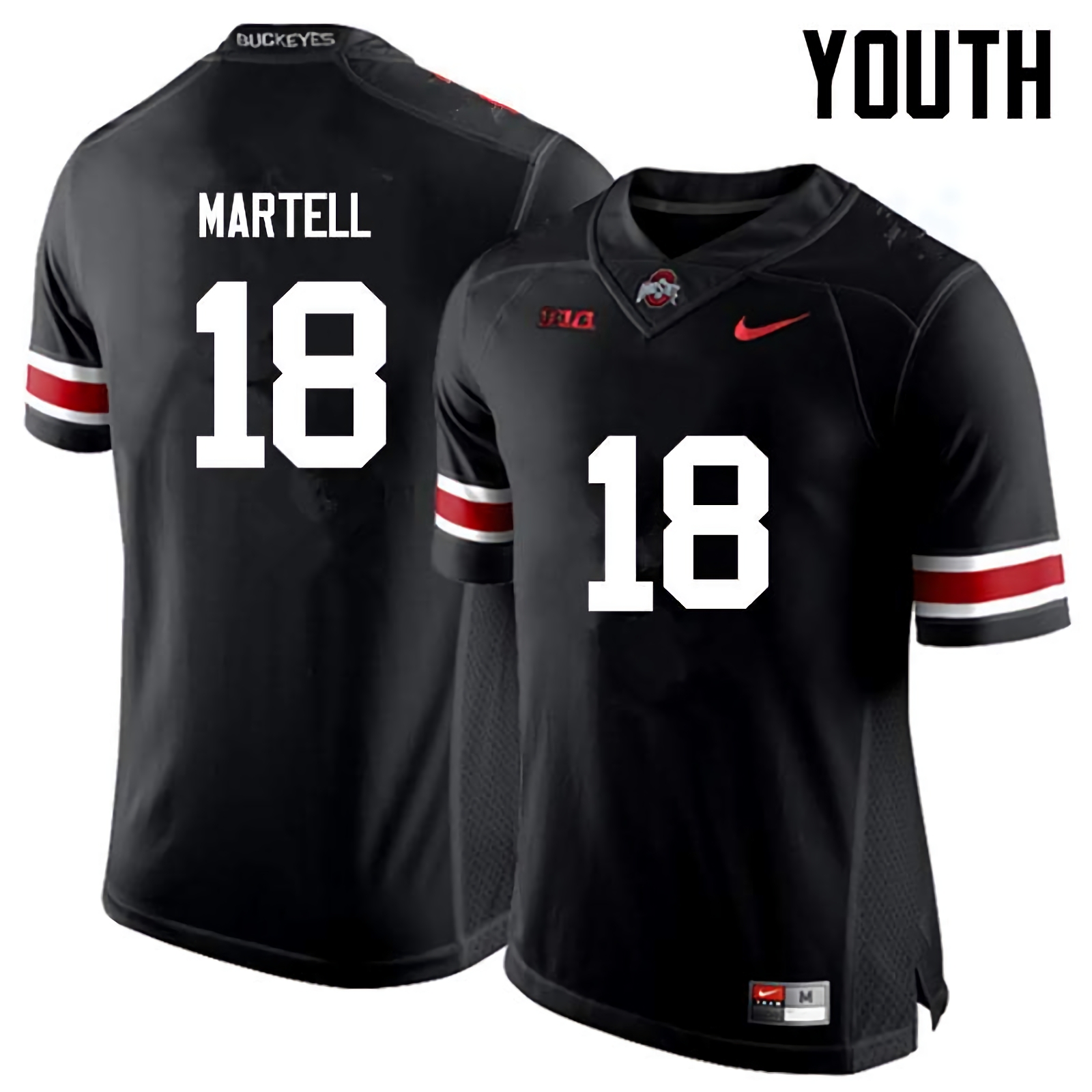 Tate Martell Ohio State Buckeyes Youth NCAA #18 Nike Black College Stitched Football Jersey BYN8356LP